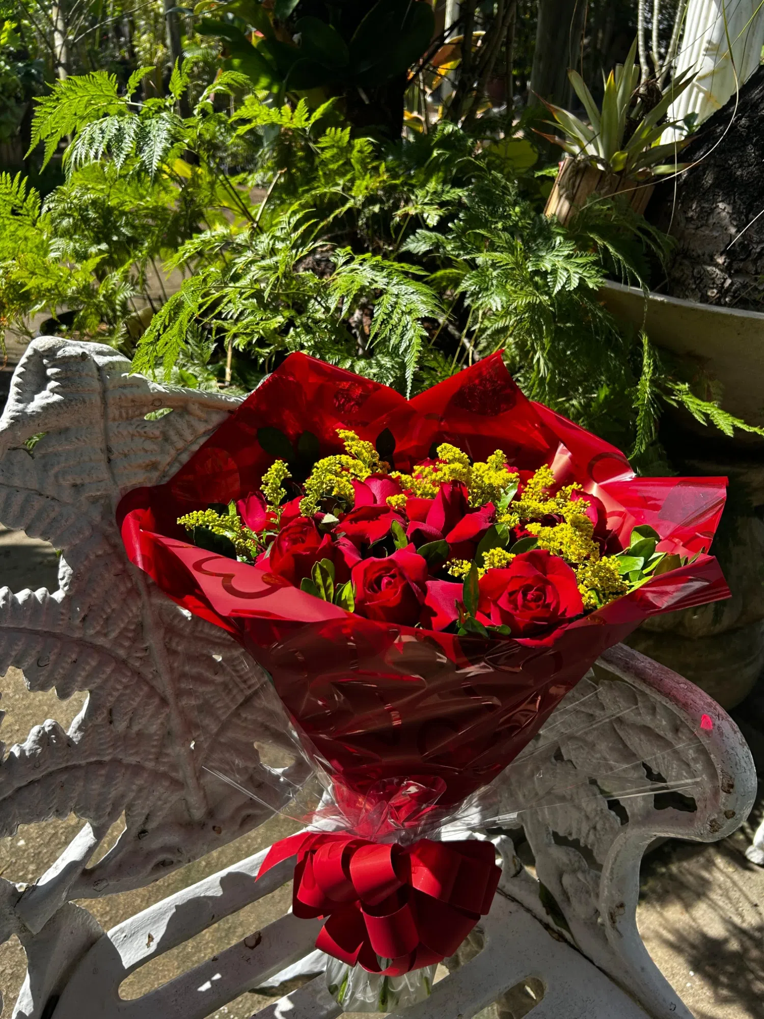 Buquê de rosas vermelhas